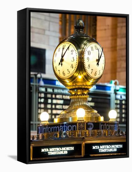 Grand Central Terminal's Four-Sided Seth Thomas Clock - Manhattan - New York-Philippe Hugonnard-Framed Premier Image Canvas