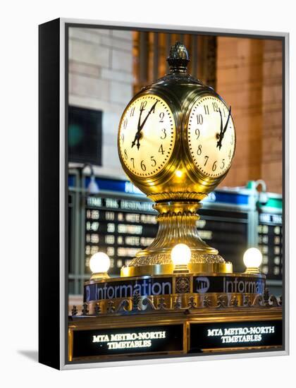 Grand Central Terminal's Four-Sided Seth Thomas Clock - Manhattan - New York-Philippe Hugonnard-Framed Premier Image Canvas