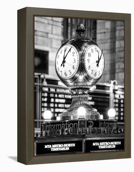 Grand Central Terminal's Four-Sided Seth Thomas Clock - Manhattan - New York-Philippe Hugonnard-Framed Premier Image Canvas