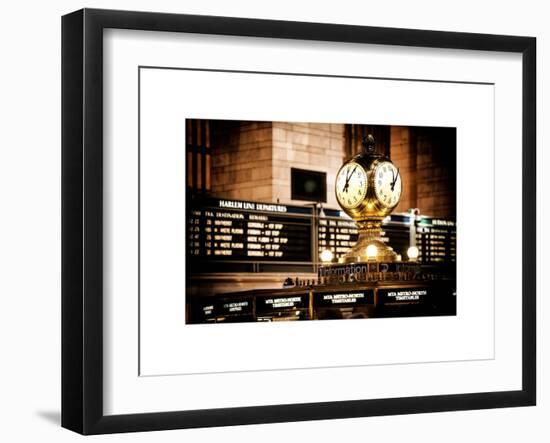 Grand Central Terminal's Four-Sided Seth Thomas Clock - Manhattan - New York-Philippe Hugonnard-Framed Art Print