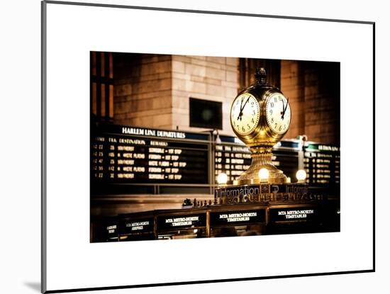 Grand Central Terminal's Four-Sided Seth Thomas Clock - Manhattan - New York-Philippe Hugonnard-Mounted Art Print