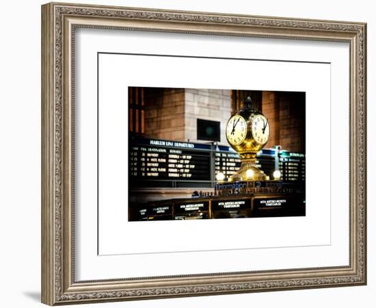 Grand Central Terminal's Four-Sided Seth Thomas Clock - Manhattan - New York-Philippe Hugonnard-Framed Art Print