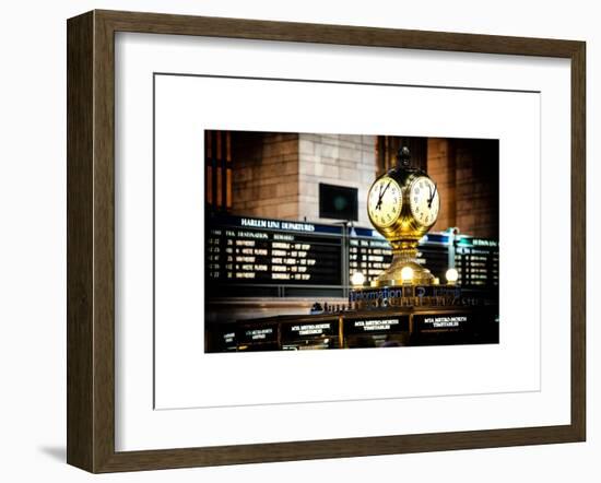 Grand Central Terminal's Four-Sided Seth Thomas Clock - Manhattan - New York-Philippe Hugonnard-Framed Art Print