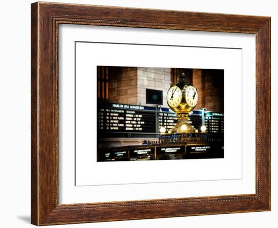 Grand Central Terminal's Four-Sided Seth Thomas Clock - Manhattan - New York-Philippe Hugonnard-Framed Art Print