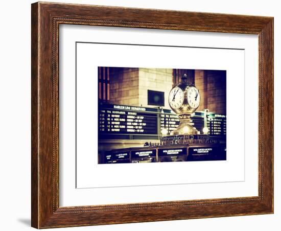 Grand Central Terminal's Four-Sided Seth Thomas Clock - Manhattan - New York-Philippe Hugonnard-Framed Art Print