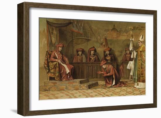 Grand Chapter of the Order of the Golden Fleece, 2 May 1456-Willem II Steelink-Framed Premium Giclee Print