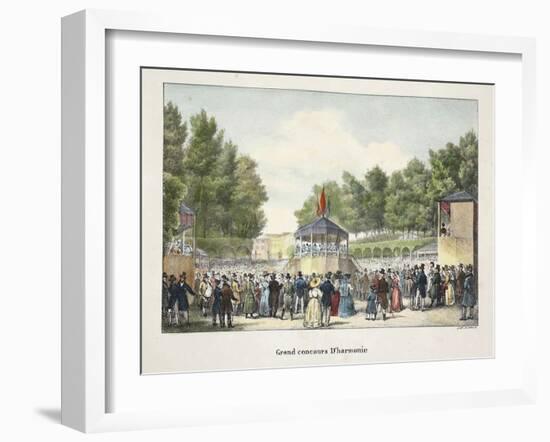 Grand Concours D'Harmonie, C.1895-null-Framed Giclee Print