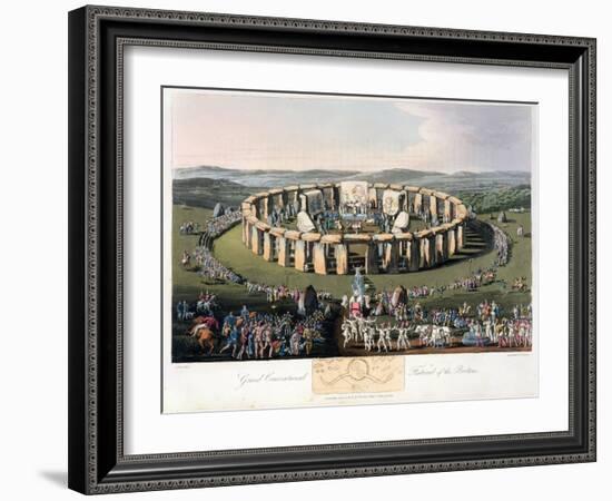 'Grand Conventional Festival of the Britons', 1815-Robert Havell-Framed Giclee Print