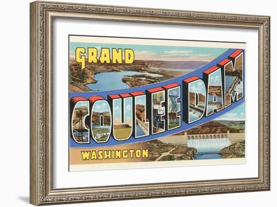 Grand Coulee Dam, Washington-null-Framed Art Print