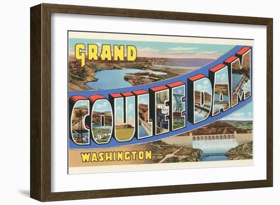 Grand Coulee Dam, Washington-null-Framed Art Print