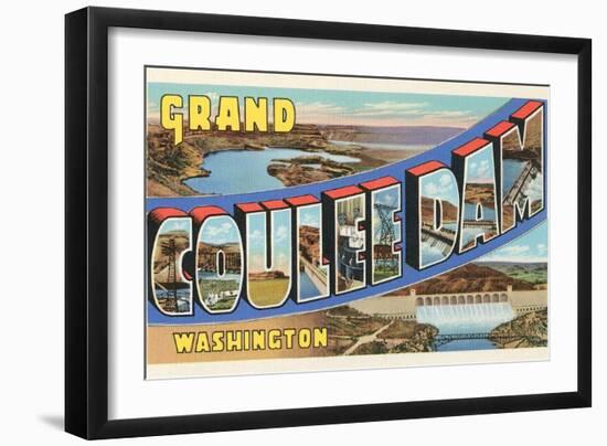 Grand Coulee Dam, Washington-null-Framed Art Print