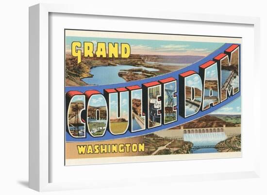 Grand Coulee Dam, Washington-null-Framed Art Print