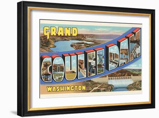 Grand Coulee Dam, Washington-null-Framed Art Print