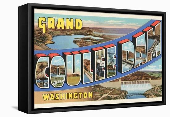 Grand Coulee Dam, Washington-null-Framed Stretched Canvas