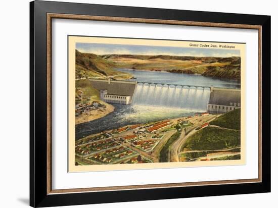 Grand Coulee Dam, Washington-null-Framed Art Print