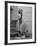 Grand Daughter of Winston Churchill, Arabella Spencer Churchill, Jouncing on Bathroom Scale-Carl Mydans-Framed Premium Photographic Print