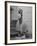 Grand Daughter of Winston Churchill, Arabella Spencer Churchill, Jouncing on Bathroom Scale-Carl Mydans-Framed Premium Photographic Print