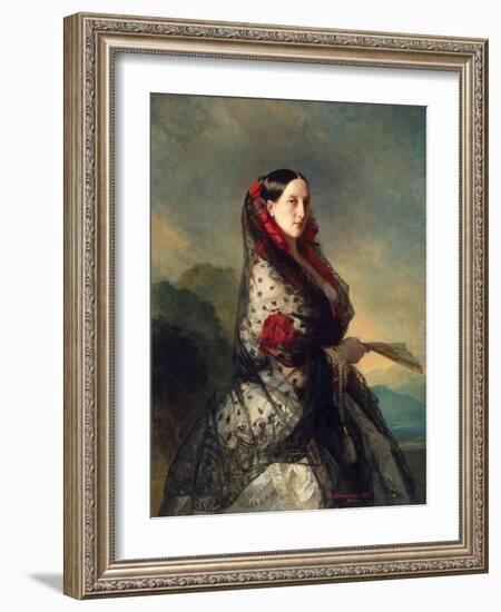 Grand Duchess Maria Nikolaevna of Russia, 1857-Franz Xaver Winterhalter-Framed Giclee Print