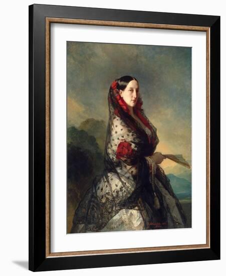 Grand Duchess Maria Nikolaevna of Russia, 1857-Franz Xaver Winterhalter-Framed Giclee Print