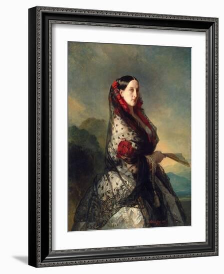 Grand Duchess Maria Nikolaevna of Russia, 1857-Franz Xaver Winterhalter-Framed Giclee Print