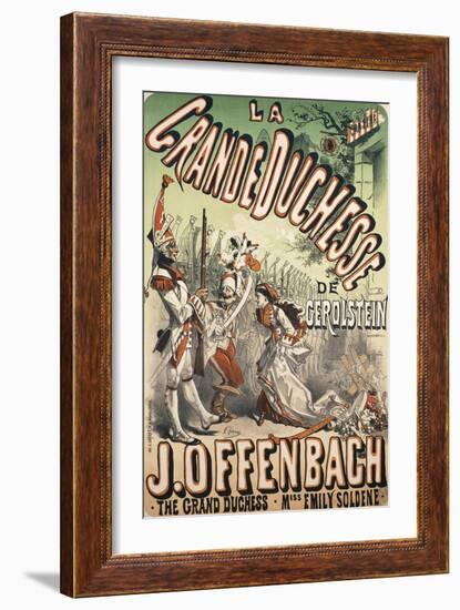 Grand Duchess of Gerolstein-Jules Chéret-Framed Giclee Print