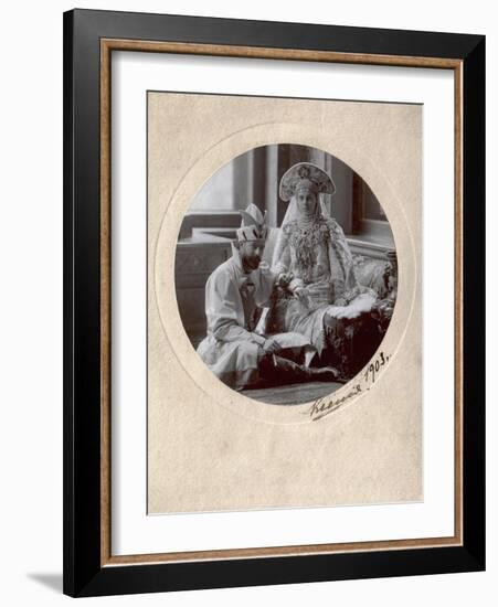 Grand Duke Alexander Mikhailovich and Grand Duchess Xenia Alexandrovna of Russia, 1903-Charles Bergamasco-Framed Giclee Print