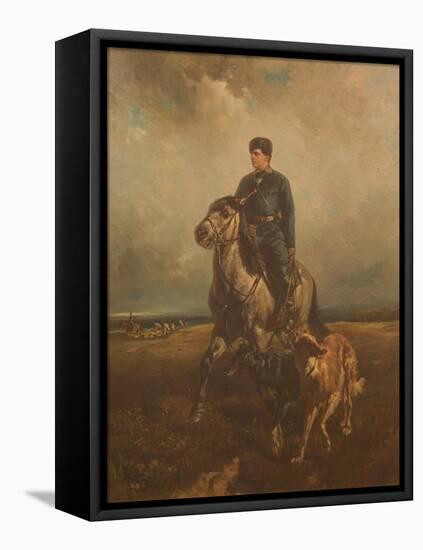 Grand Duke Vladimir Alexandrovich of Russia (1847-190) on the Hunt, 1890S-Rudolf Ferdinandovich Frenz-Framed Premier Image Canvas