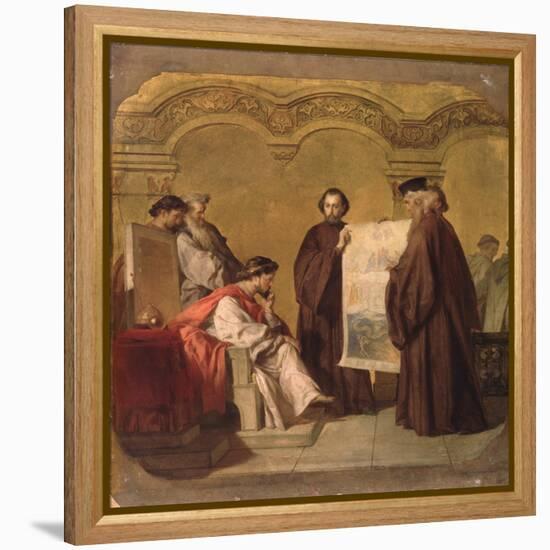 Grand Duke Vladimir Receiving the Ambassadors-Vasili Petrovich Vereshchagin-Framed Premier Image Canvas