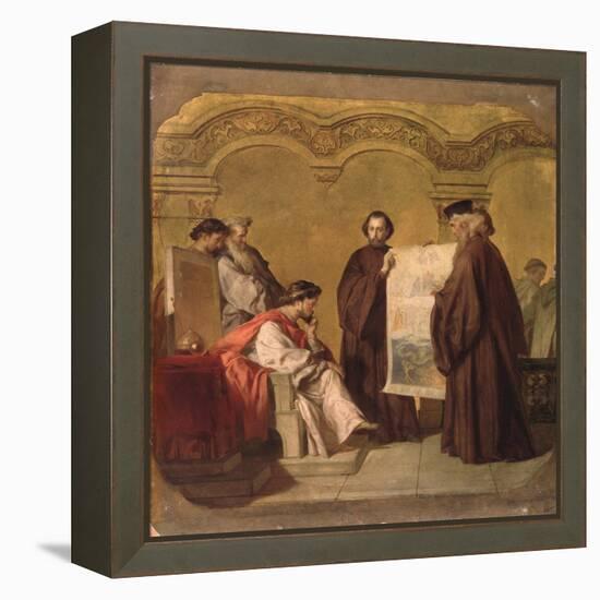 Grand Duke Vladimir Receiving the Ambassadors-Vasili Petrovich Vereshchagin-Framed Premier Image Canvas