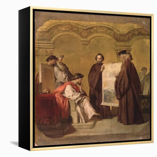 Grand Duke Vladimir Receiving the Ambassadors-Vasili Petrovich Vereshchagin-Framed Premier Image Canvas