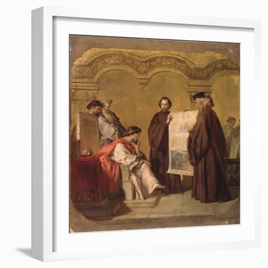 Grand Duke Vladimir Receiving the Ambassadors-Vasili Petrovich Vereshchagin-Framed Giclee Print