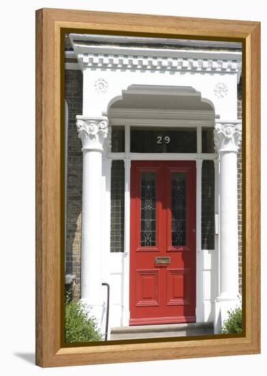 Grand Entrance and Door to a Large Residence, London, England-Natalie Tepper-Framed Stretched Canvas