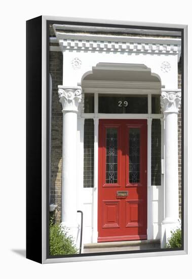 Grand Entrance and Door to a Large Residence, London, England-Natalie Tepper-Framed Stretched Canvas