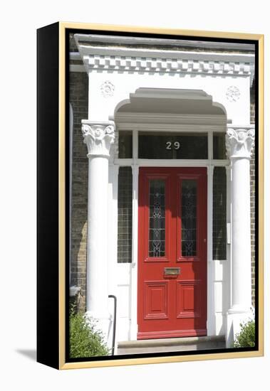 Grand Entrance and Door to a Large Residence, London, England-Natalie Tepper-Framed Stretched Canvas