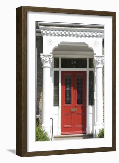 Grand Entrance and Door to a Large Residence, London, England-Natalie Tepper-Framed Photo