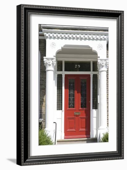 Grand Entrance and Door to a Large Residence, London, England-Natalie Tepper-Framed Photo