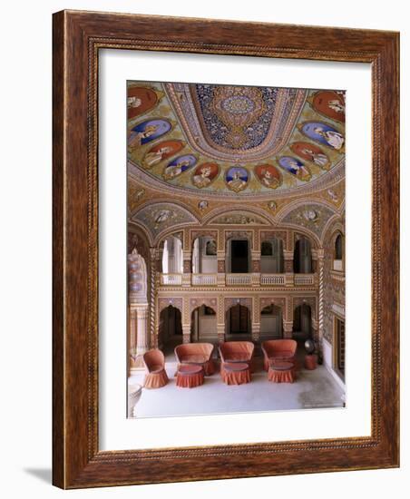 Grand Entrance Hall to the Fort at the Base of the Hill on Which the Fort Sits, Kuchaman, India-John Henry Claude Wilson-Framed Photographic Print