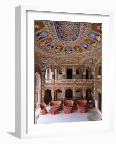 Grand Entrance Hall to the Fort at the Base of the Hill on Which the Fort Sits, Kuchaman, India-John Henry Claude Wilson-Framed Photographic Print