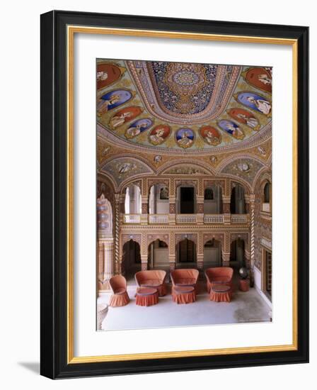 Grand Entrance Hall to the Fort at the Base of the Hill on Which the Fort Sits, Kuchaman, India-John Henry Claude Wilson-Framed Photographic Print