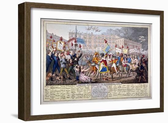 Grand Entrance to Bamboozl'em, 1821-Theodore Lane-Framed Giclee Print