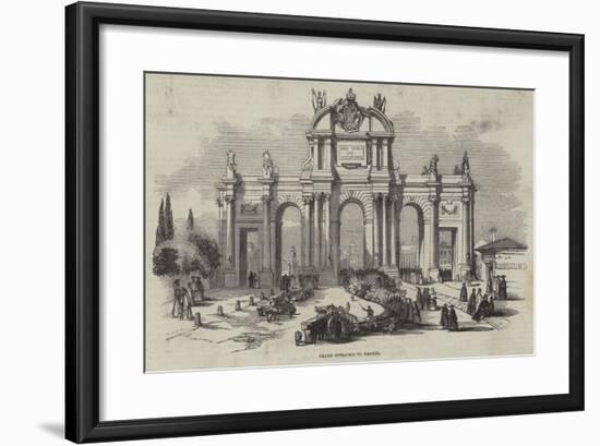 Grand Entrance to Madrid-null-Framed Giclee Print