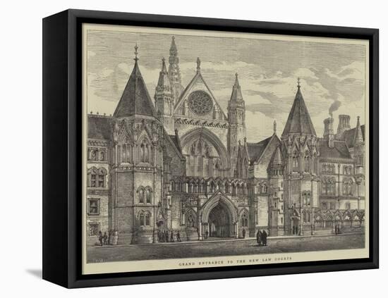 Grand Entrance to the New Law Courts-Henry William Brewer-Framed Premier Image Canvas