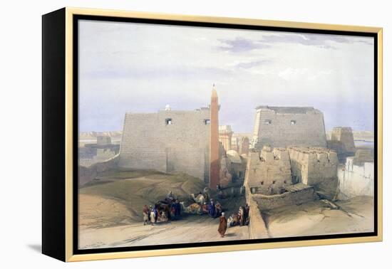 Grand Entrance to the Temple of Luxor, 19th Century-David Roberts-Framed Premier Image Canvas