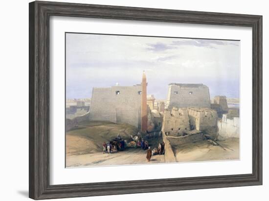 Grand Entrance to the Temple of Luxor, 19th Century-David Roberts-Framed Giclee Print