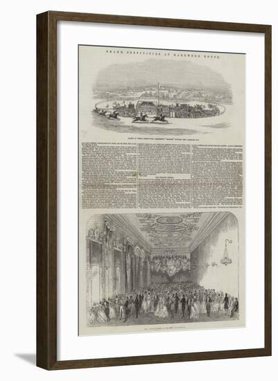 Grand Festivities at Harewood House-null-Framed Giclee Print