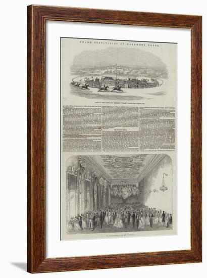 Grand Festivities at Harewood House-null-Framed Giclee Print