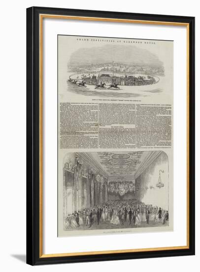 Grand Festivities at Harewood House-null-Framed Giclee Print