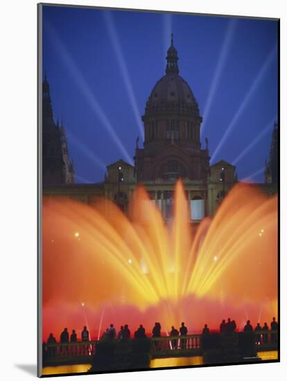 Grand Fountain and National Museum, Barcelona, Spain-Gavin Hellier-Mounted Photographic Print