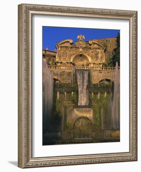 Grand Fountain in the Gardens of the Villa d'Este, Unesco World Heritage Site, Tivoli, Lazio, Italy-Michael Newton-Framed Photographic Print