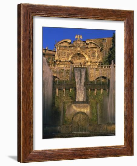 Grand Fountain in the Gardens of the Villa d'Este, Unesco World Heritage Site, Tivoli, Lazio, Italy-Michael Newton-Framed Photographic Print